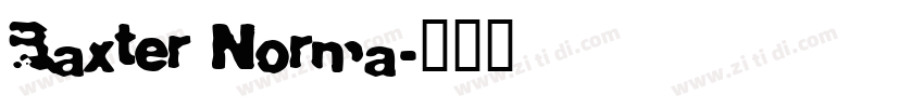 Baxter Norma字体转换